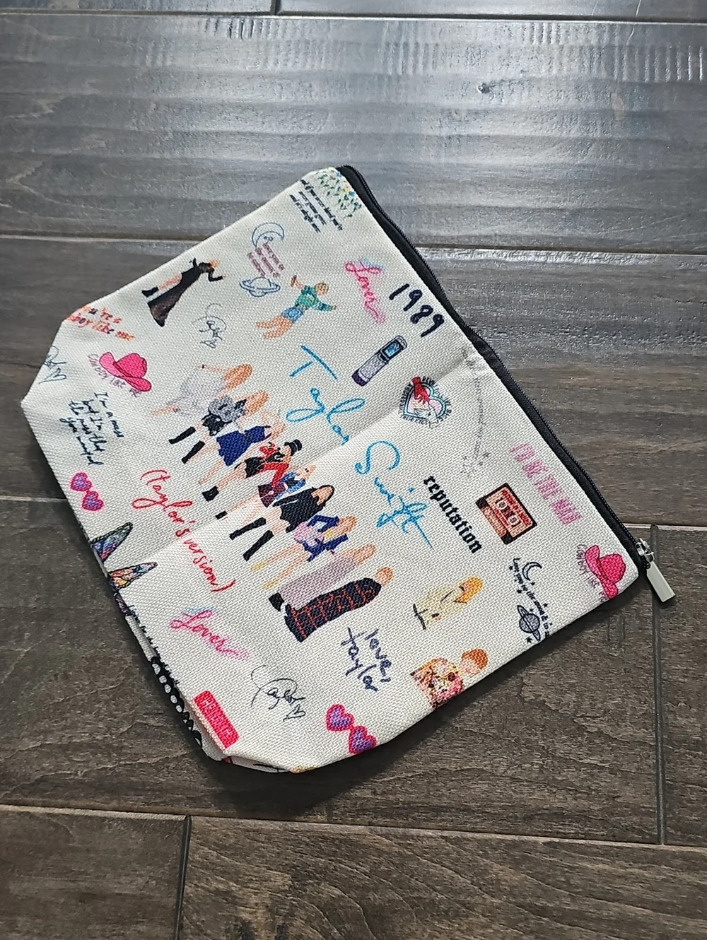 Taylor Swift Makeup Bag School Pencil Pouch 10 x 7 Swifties 1989 Lover